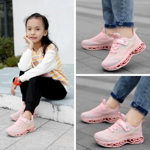 Breathable Kids Tenis Sneakers Children Running Shoes Fashion Lightweight Girl Sneakers 2021 New Casual Walking Shoes for Boys