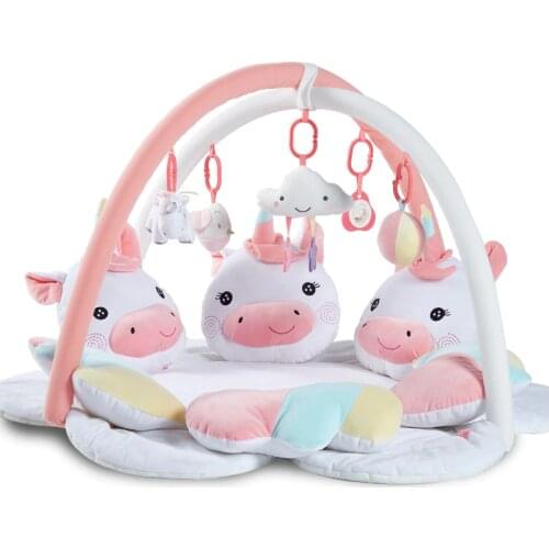 Baby Game Soft Blanket Music Gym Baby Crawling Game Pad 3D Breathable Mesh Play Mat Baby Activity Gym