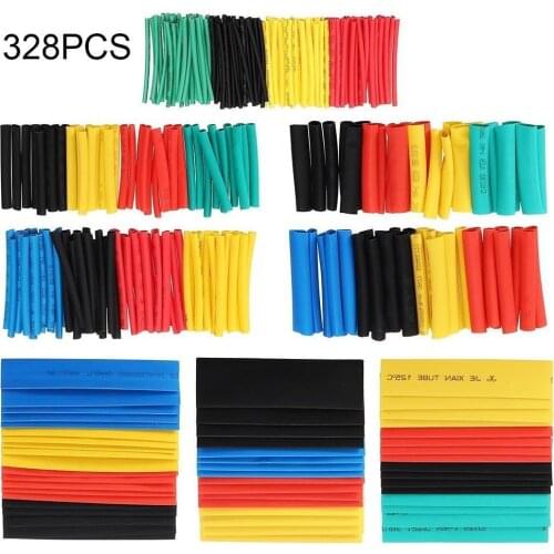 Hot 328pcs Car Assorted Electrical Cable Heat Shrink Shrinkage Sleeve Cable Tube Insulation Thermal Sleeve Autom F3Z1