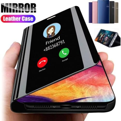 Magnetic Case For Oneplus NORD Cases Leather Magnet Phone Cover For OneplusNord One Plus Nord 1+Nord Flip Smart Mirror Case Etui