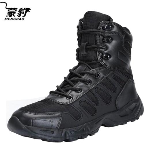Mens Sneakers Breathable Hiking Walking Shoes Men Tactical Military Boots Mens Ultralight Combat Patrol Boots Work Safety Shoes