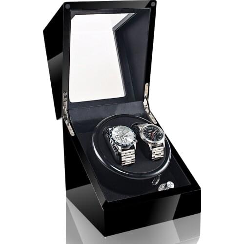 Watch Winders For Automatic Watches Mechanical Watch Luxury Wooden Watch Winder Box 2 Automatic Motor Rotator Sandalwood Paint