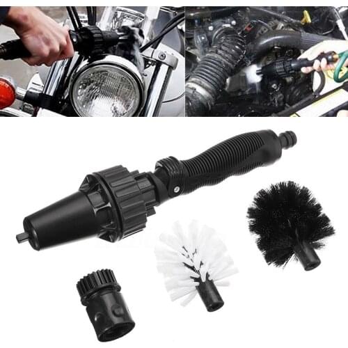 Black New Car Pressure Washer Cleaning Vehicle Water-driven Rotating Brush Tool Non-slip car tools