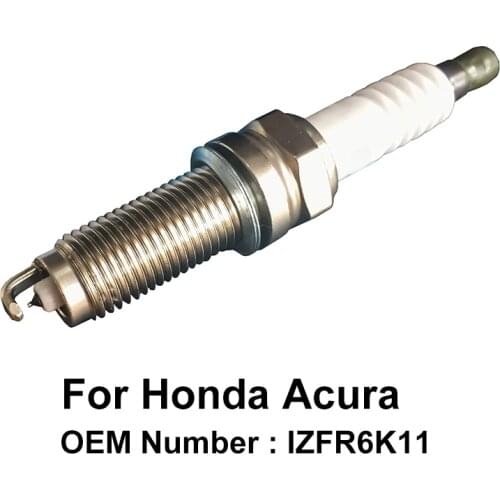 COWTOTAL Platinum Spark Plug for Honda CRV Civic Acura MDX RL TL OE IZFR6K11 IZFR6K11NS IZFR6K-11S ZFR6FGP ( Pack of 4 )