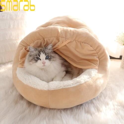 Plus Thick Velvet Cat Bed House Kennel Dog Bed Puppy Bed Cats Bed Dog House Sofa Bed Cat House Pet Bed Dog Beds for Large Dogs