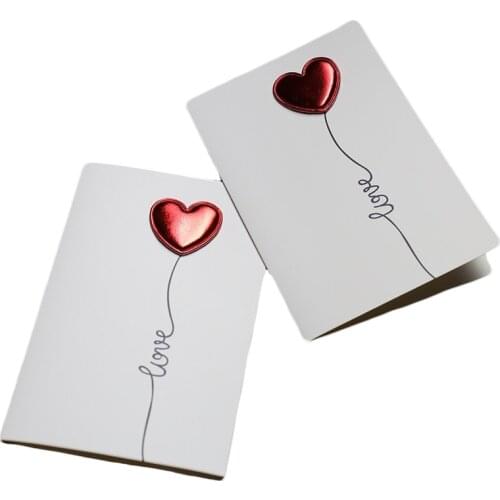 Valentines Day Gift Cards DIY Leather Love Heart Postcard Wedding Invitation Greeting Cards Anniversary For Her Valentines Day