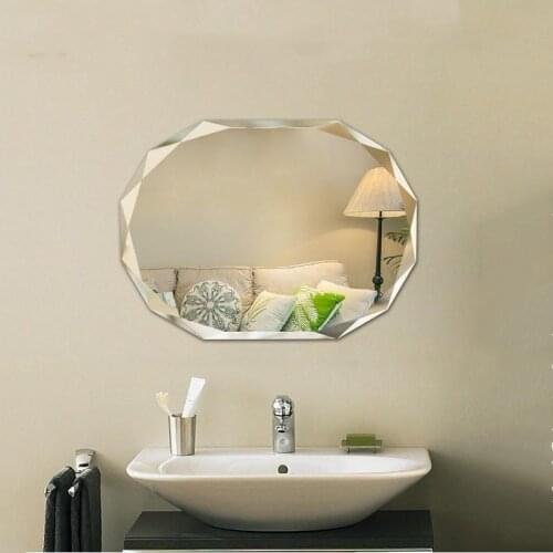 Simple Frameless Multi Edge Bathroom Mirror Toilet Mirror Makeup Mirror