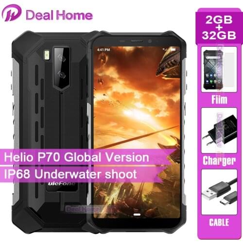 Ulefone Armor X3 Rugged IP68 Smartphone Android 9.0 5.5" Screen 2GB 32GB 5000mAh 3G Rugged Mobile Phone