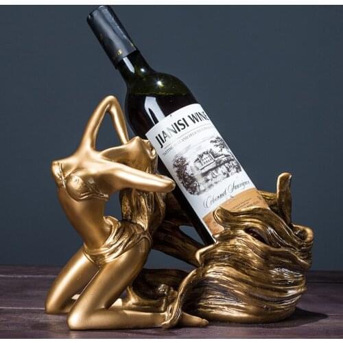 Red wine rack wine cabinet ornaments home living room TV cabinet set up gifts