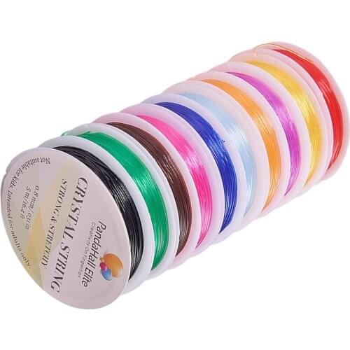 10 Rolls Multi Color Elastic Jewelry Thread Thread Nylon Cord Nylon Thread for