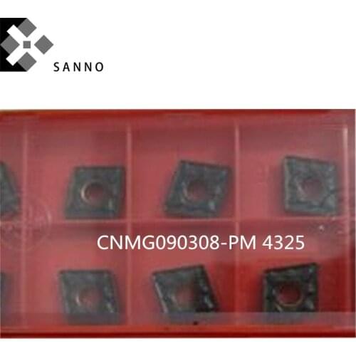 10Piece High quality cnc carbide inserts CNMG090308-PM 4325 lathe cutting tool blade turning inserts