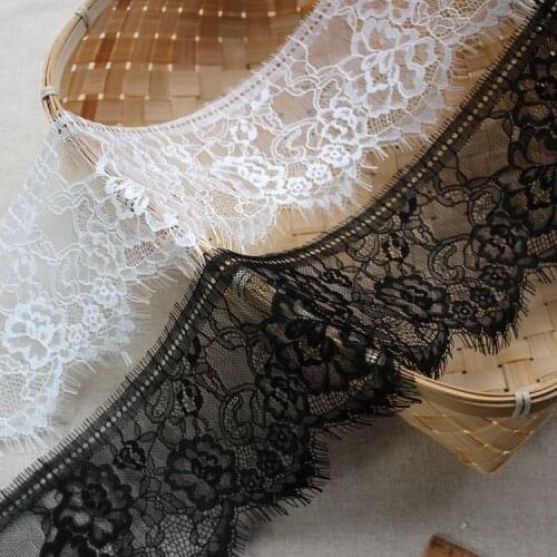 11cm wide high-grade skin soft flowers, small bone line single eyelash lace, lace clothing accessories