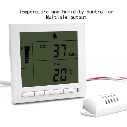 220V5A RS485 Programmable Temperature and humidity controller with Multiple output