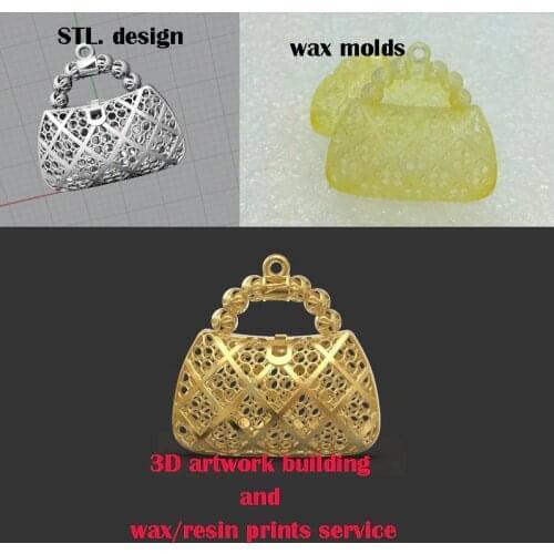 3D STL resin printing with directly casting resin ceramic resin OBJ 09-14