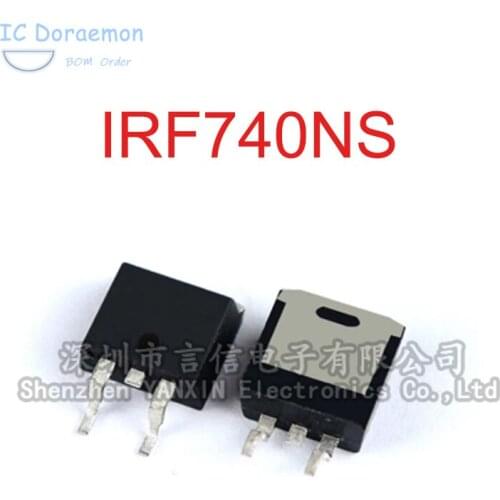 5PCS IRF740NS TO-263 F740NS IRF740S F740S TO263 10A 400V MOS FET Transistor IC New