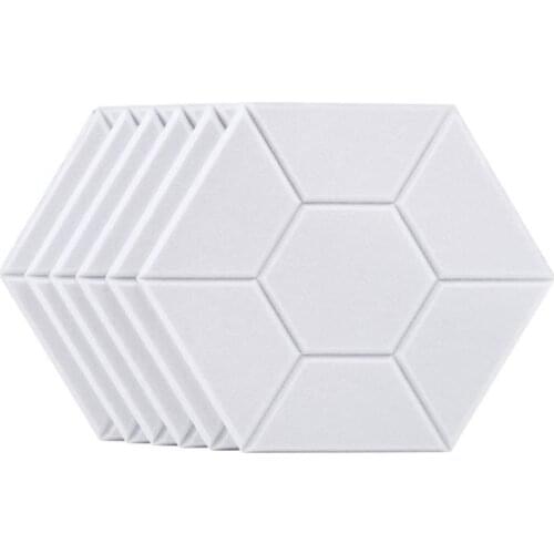 6 Pack Hexagon Acoustic Panels Soundproof Padding High Density Decorative Sound Dampening Panels for Home,Office,Studio