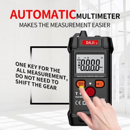 Automatic Multimeter T1, Professional Smart Electric Tester NCV 600V AC&DC Voltage Tester with Ture RMS