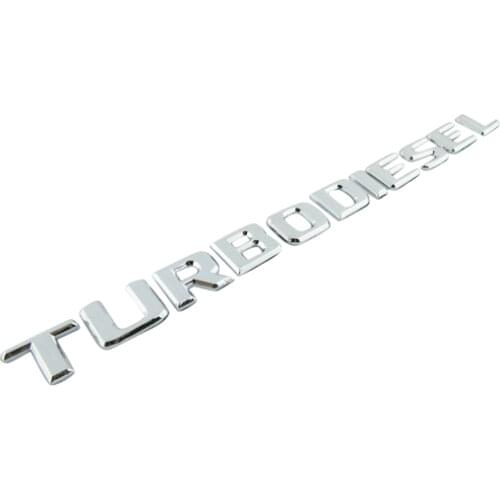Auto car Chrome TURBODIESEL TURBO DIESEL Emblem Badge Sticker