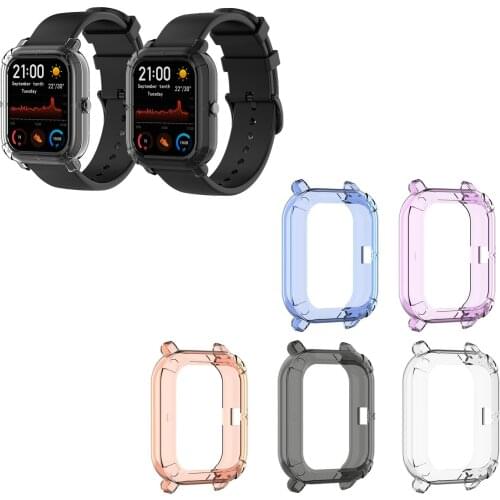 Case TPU Clear Casing Shell Protective Cover For Huami Amazfit GTS Smart Watch