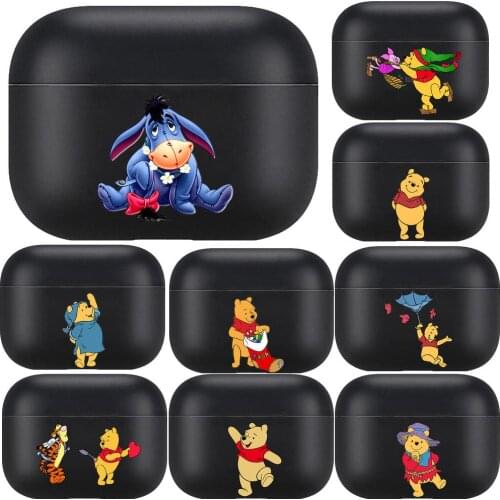 Disney Pooh Bear For Airpods pro 3 case Protective Bluetooth Wireless Earphone Cover for Air Pods airpod case air pod Cases blac