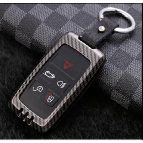 Zinc Alloy Car Key Case Holder For Land Rover Range Rover Discovery 5 Sport For Jaguar E-PACE XEL 2018 2019 Car Accessories