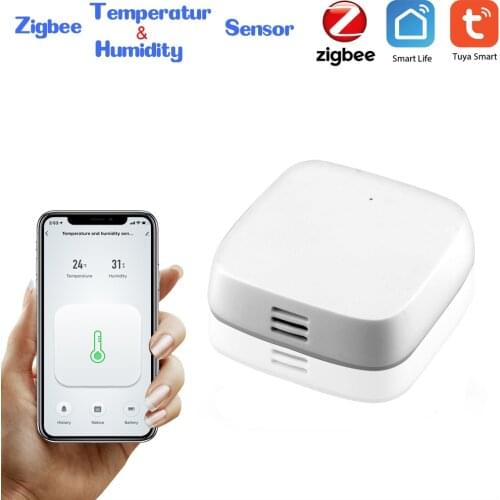 Tuya Smart Zigbee Temperature Humidity Sensor Environment Sensor Smart Home control Zigbee connection intelligent linkage