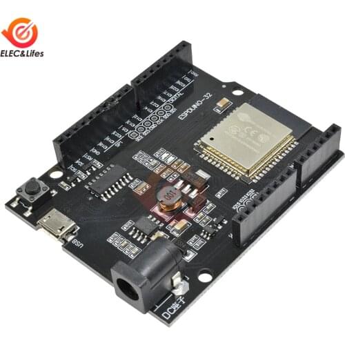 For Wemos CH340 TTGO UNO D1 R32 Mini ESP32 ESP-32 WIFI Bluetooth Development Board DC 5-12V for Arduino UNO R3 with Micro USB