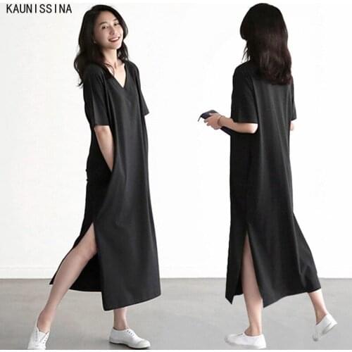 Womens Modal Stretchy Short Sleeve Nightgown Nightdress Sleepwear Nightie Summer Plus Size Plain Female Nightwear Dress