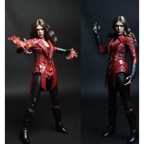 1:6 Scale Female Figure Clothes Set Elizabeth Olsen Witch Red Eye Type for 12 inches Action Figure Body
