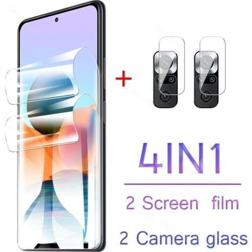 Hydrogel Film For Xiaomi Redmi Note 10 Pro 10S 9 9S Protective Glass Mi 10T Lite Poco X3 NFC M3 Camera Len Screen Protector