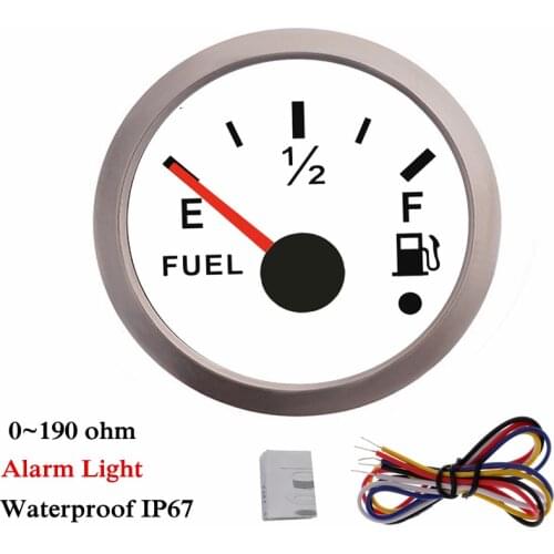 IP67 Waterproof Boat Car Fuel Level Gauge with Alarm 0~190ohm Fuel Level Sensor Water Level Sensors with 100 200 250 300 450mm