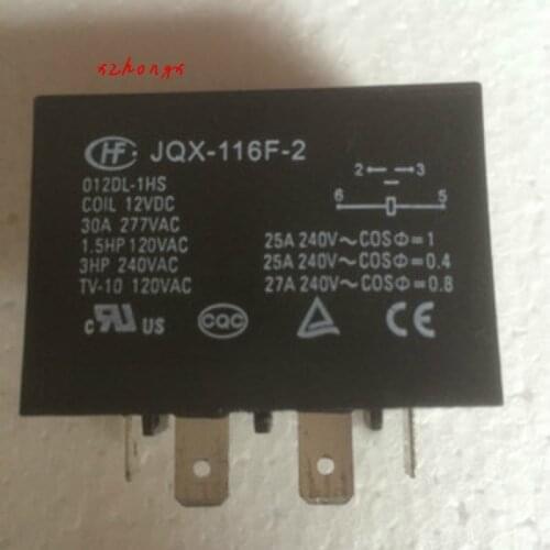 JQX-116F-2 012DL-1HS 30A Relay
