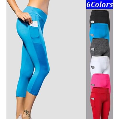 Quality New Desgin Women/Girls Sportwear Side Pocket Yoga Pants Fitness Sports Leggings Fashion Running Tights