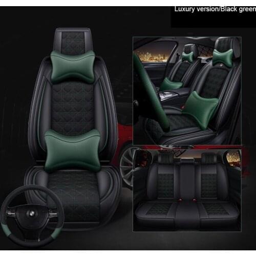 Leather Flax Universal car seat cover for toyota rav4 toyota corolla chr land cruiser prado premio camry car seat causion stylin