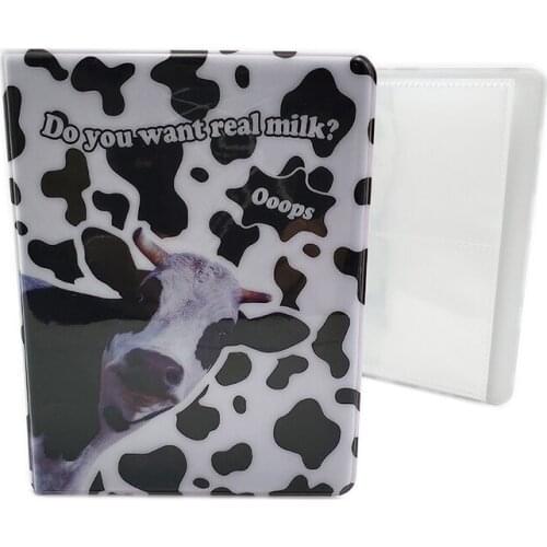 New 3 Inch Photo Album Cute Cow Pattern Postage Stamp Collection Movie Ticket Instax Star Storage Book Home Memory Decoration