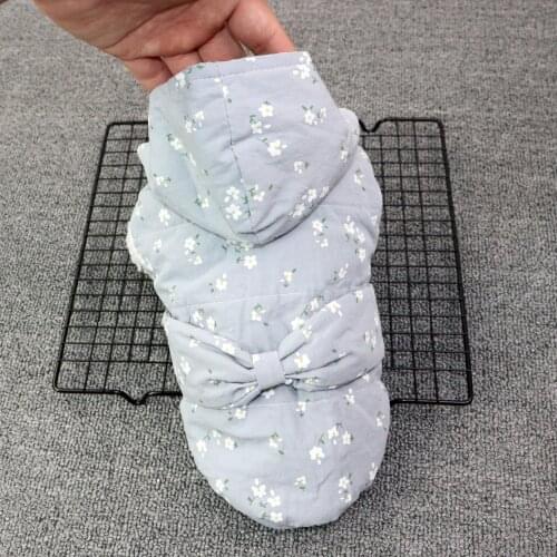 Dog Clothes Warm Pet Dog Vest Cotton Vest Clothing Teddy Clothing Cat Clothing Winter Heavy Padded Coat