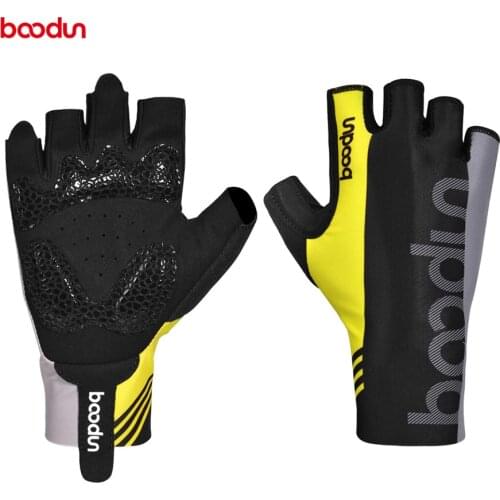 Boodun Summer Cycling Gloves Half Finger MTB Road Bike racing Gloves Lengthen Breathable Bicycle Gloves Guantes Ciclismo