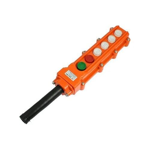 Hoist Crane Parts Momentary 4-Way Push Button Switch w Jointing Sleeve