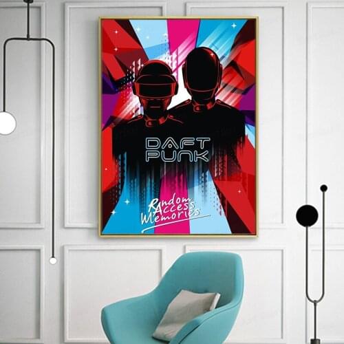 Hot New Daft Punk The Weeknd Starboy Rap-Silk Art Poster Wall Sticker Decoration Gift
