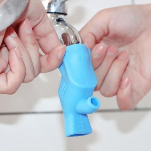 Premium Baby Washing Hands Faucet Extender Fountain Silicone Tap Kitchen Guide Faucet Extenders Accessories Kitchen Bathroom