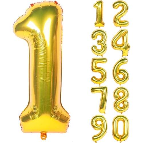 Number Balloon Rainbow Balloon Foil Number Ballons For Birthdays Party Supplies Large Neon Decorations Big Colorful 40inch