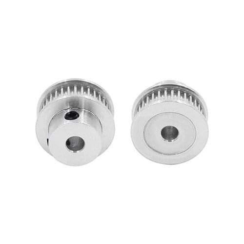 3d printer pulley aluminum timing pulley 2GT 32teeth bore 5mm 6mm 6.35mm 8mm 10mm 2GT pulley fit 2GT belt width 6mm 1pcs