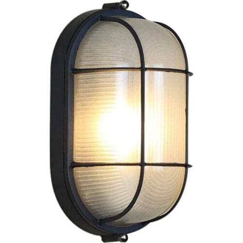 Retro Outdoor LED Waterproof Wall Lamp Moisture Vintage E27 Garden Ceiling Sconces Bathroom Porch Home Wall Lighting Luminaire