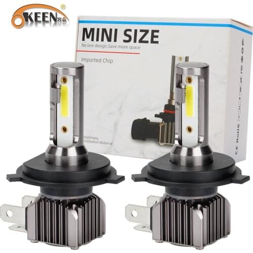 OKEEN Universal H4 LED Headlight Bulbs H1 H11 H9 H7 H3 H27 900512000LM 6000K White High and Low Beam Light Wireless Lamp 12V 24V