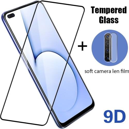 2IN1 9D Protective Glass For Realme C3 C17 C15 C11 C12 C3i C3 3 Camera C2 C1 Tempered Glass On