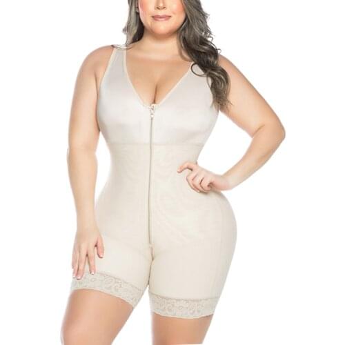 Womens Firm Control Shapewear Tummy Control Butt Lifter Bodysuit Full Body Shaper Compression Garment