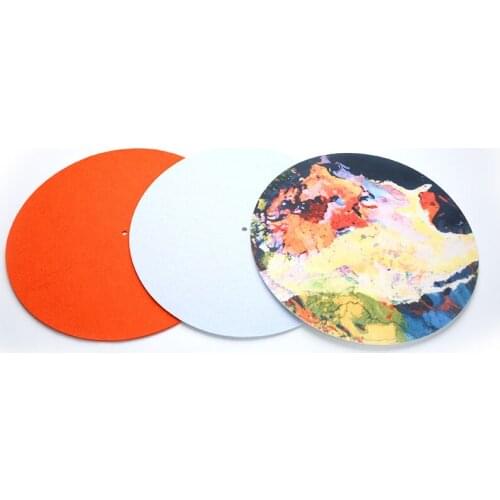 1Pcs Vinyl Mat Dacron Vinyl Mat Anti-static Slipmat 12'' Felt Record Mat for Phonograph Turntable Vinyl