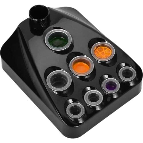 1pcs Black Microblading Tattoo Ink Pigment Cup Cap Rack Plastic Permanent Makeup Tattoo Machine Stand Holder Accessories