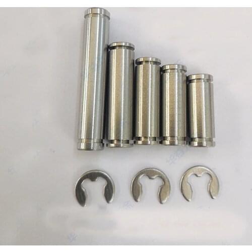 2pcs M7 M8 M10 circlip pin bearing pins cylindrical positioning dowels two-end slot stainless steel dowel 20.5mm-45mm length