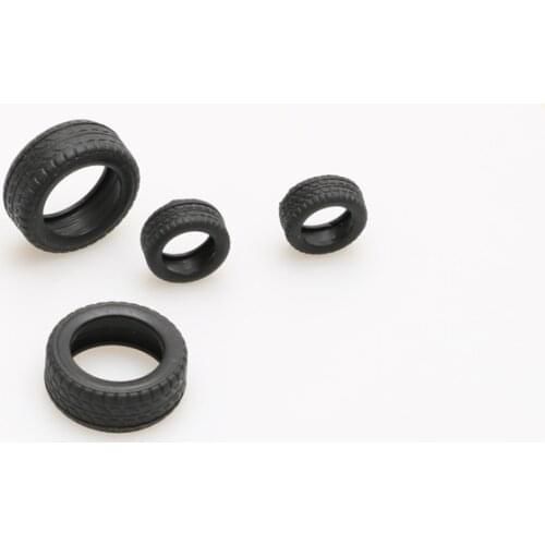 20PCS Simulation Tires Diameter 18mm/28mm Rubber Wheel Anti-collision Tyres Ratio 1:16 Small Spare Parts for RC Tug Boat